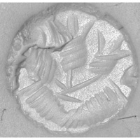 Sasanian Seals Three flowers above pair of ties