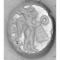 Sasanian Seals Winged male figure