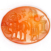 Sasanian Seals Priest with Ram