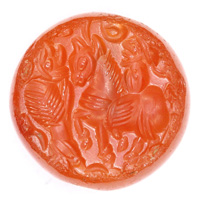 Sasanian Seals Hunting Horseman
