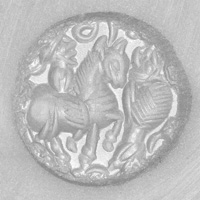 Sasanian Seals Horseman with lion