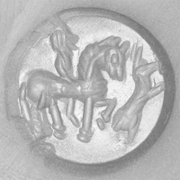 Sasanian Seals Horseman with lion