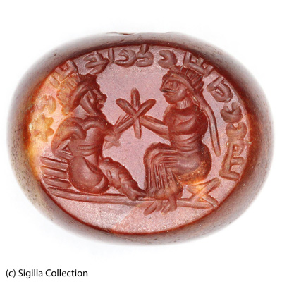 Sasanian Seals Human couple