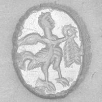 Sasanian Seals Winged male figure