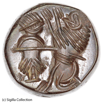 Sasanian Seals Man spearing lion