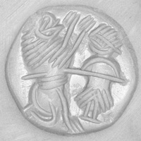 Sasanian Seals Man spearing lion