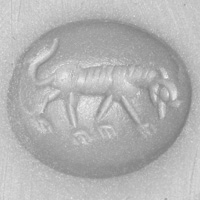 Sassanidische Siegel Tiger