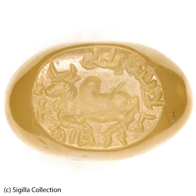 Sasanian Seals Hump bull