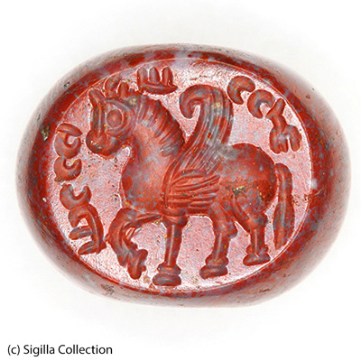 Sasanian Seals Winged horse