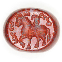Sasanian Seals Winged Horse