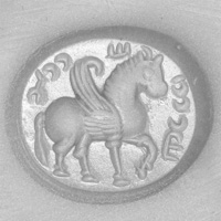 Sasanian Seals Winged horse