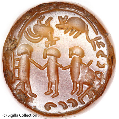 Sasanian Seals Group with Gayomard
