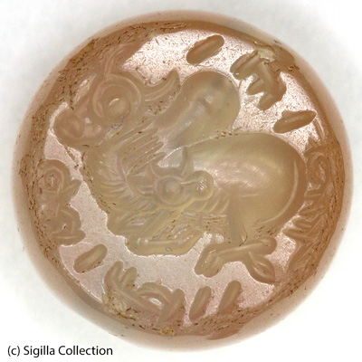 Sasanian Seals Hump bull with calf