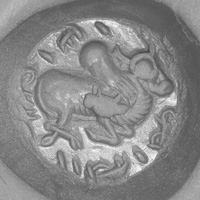 Sasanian Seals Hump bull with calf