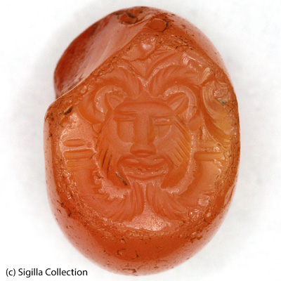 Sasanian Seals Lion mask