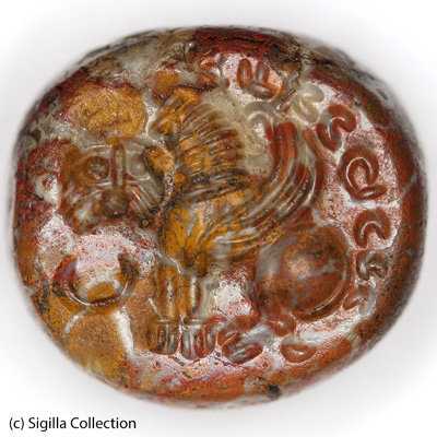 Sasanian Seals Winged lion