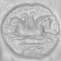 Sasanian Seals Two protomes of winged horses