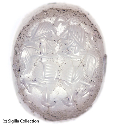 Sasanian Seals Two winged male figures