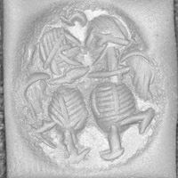 Sasanian Seals Two winged male figures